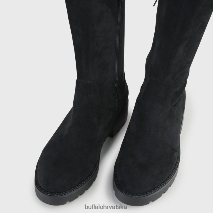 crno Buffalo myrna boot flat vegan |čizme TDD6T502